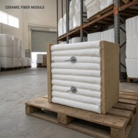 Module en fibre céramique pour four à coupole, bloc d'isolation réfractaire, résistant aux hautes températures, revêtement de four à 1430°C