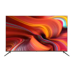 Penjualan pabrik TV lengkung tipis Terbaik QHD Smart 32 40 42 43 50 55 65 75 85 inci TV pintar LED