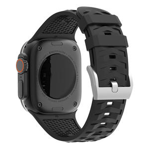 Modello pneumatico morbido Silicone cinturino per orologio Apple Watch Ultra 2 49mm 10 8 7 6 5 4 3 2 1 SE 40mm 44mm 45mm - Product Image 6