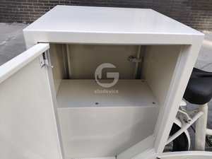 Triciclo de Comida con Estructura de Acero Resistente, Carrito de Café Móvil con Toldo Duradero - Product Image 6