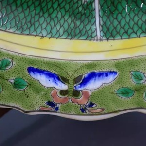 Antiguo Jingdezhen pintado a mano Bok Choy patrón plato de porcelana grande repollo adornos decorativos accesorios de decoración de mesa - Product Image 4