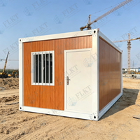 Unité de conteneur préfabriquée FLKT à livraison rapide, prête à être expédiée, bureau modulaire sur site, maison en conteneur maritime