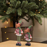 Noël flocon de neige tissu extensible Elk jouet cadeau en peluche jouet décor à la maison confort Squish Kitty peluche peluche cadeau pour enfant