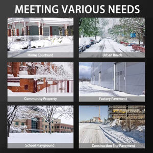 Souffleuse à neige électrique sans fil pour extérieur, avec moteur sans balais, pour allées, sentiers et jardins - Product Image 2