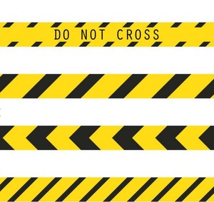 In logo đầy màu sắc chướng ngại vật rào cản đánh dấu một mặt không dính PE cảnh báo Băng thận trọng nguy hiểm Băng - Product Image 4