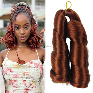 <span class=keywords><strong>Cheveux</strong></span> synthétiques bouclés de haute qualité de 12 pouces, 150g, style français, pour tresses au crochet, ondulations lâches, pour femmes - Product Image 1