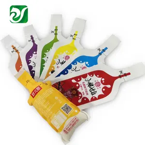 Bustina monouso per Yogurt liquido stampata personalizzata LDPE per uso alimentare bevanda succo iniezione NY Mylar bustina