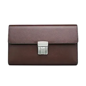 2019New trend high quality men's clutch bag password lock anti-theft business casual PU leather wallet