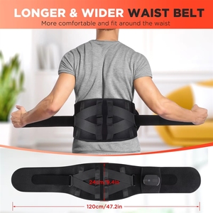 Digitale display-controller lumbale ondersteuning rugmassageapparaat met vibratie, rood licht en warmtefunctie massagegordel voor rugpijnverlichting - Product Image 4