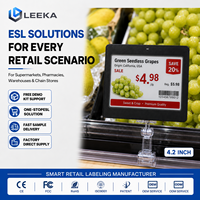 Etiqueta Electrónica de Precio Inalámbrica ESL LEEKA, Compatible con OEM/ODM, Pantalla de Tinta Electrónica de 4 Colores, Etiqueta Digital para Estantes en Venta