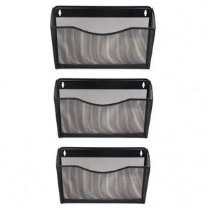 <b>Wall</b> Folder File Letter Pocket Holder Metal Mesh <b>Desk</b> Hanging Basket Box Bin Mail A4 Size Paper Document Organizer - Product Image 1