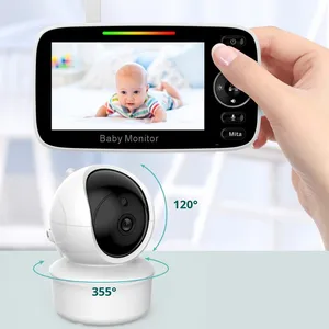 GTW Sm43C 4,3-Zoll-Großbildschirm 2MP 2x Optischer <span class=keywords><strong>Zoom</strong></span> 60° Weitwinkel Baby- und Haustiermonitor Nachtsicht Temperaturanzeige Musikwiedergabe - Product Image 4