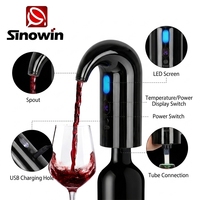 Aérateur de vin électrique portable rechargeable par USB à un bouton, pompe distributeur avec chargement Type-C, accessoires de bar, capacité 500-1000 ml