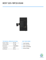 Módulo de E/S Digital Combinado Siemens 6ES7 223-1BF22-0XA8 EM223 Usado, Controlador de Programación PLC Inteligente para Automatización Industrial