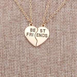 Mode nouveaux <span class=keywords><strong>meilleurs</strong></span> <span class=keywords><strong>amis</strong></span> <span class=keywords><strong>pour</strong></span> toujours lettres coeur alliage pendentif copines collier - Product Image 3