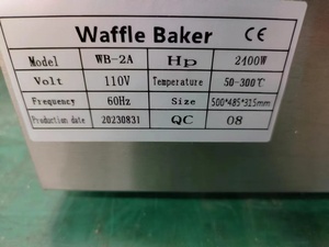 Machine à gaufres ronde double rotative professionnelle, double <span class=keywords><strong>gaufrier</strong></span>, qualité USA, Canada et UE - Product Image 2