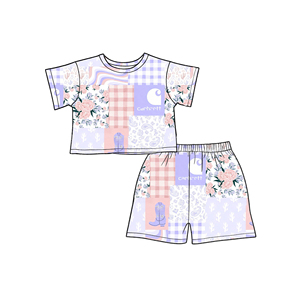 Set Estivo per Bambini ZhengPai, Abbigliamento Personalizzato in Stile Occidentale, Top Comodo e <span class=keywords><strong>Pantaloncini</strong></span> in Seta di Latte per Ragazze - Product Image 6