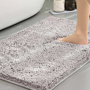 Tapis d'entrée absorbant pour chiens et chats, tapis de porte, entrée, séchage rapide, chenille lavable, caoutchouc, cage, lit, tapis antidérapant pour animaux de compagnie - Product Image 1