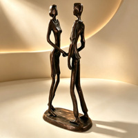 Meilleures ventes : Sculptures décoratives modernes en métal, thème 'Partenaire au travail' et 'Coopération par la main dans la main', pour remerciement et décoration intérieure, un cadeau sincère.
