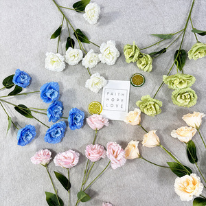 Meiyu Craft Flowers Bouquet de roses artificielles à 6 têtes en soie, décoration de mariage, décoration intérieure, accessoire de photographie - Product Image 3