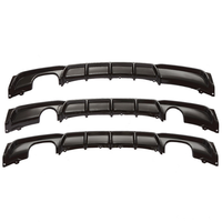Difusor de Parachoques Trasero para BMW Serie 3 F30 con Luces LED para BMW Serie 3 F30 330i 2012-2019, Material ABS, Accesorios para Automóviles