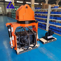 Martillo Vibratorio Giratorio e Inclinable de Fácil Instalación con Abrazadera Hidráulica para la Colocación de Pilotes en Líneas de Río, Puentes y Construcción Industrial