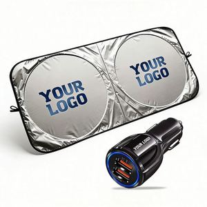 Pare-soleil pliable pour voiture, personnalisé avec logo d'entreprise, idéal pour promotion et cadeaux d'affaires – Vente en gros de produits uniques - Product Image 1