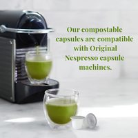 Kapsul Teh Matcha 100% Teh Hijau Kelas Seremonial Kompatibel dengan Mesin Sajian Tunggal untuk Rumah Kantor Kafe
