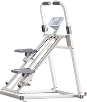 SENTI Escaladora Plegable y Resistente de Hierro y PP, Ajustable, para Uso Doméstico y Comercial, Equipo de Gimnasio y Fitness