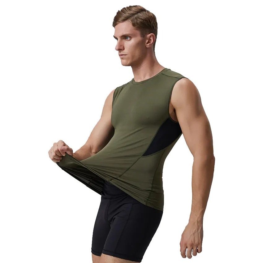 Camiseta regata sem mangas para homens, camiseta fitness masculina para treino, musculação, regata e musculação
