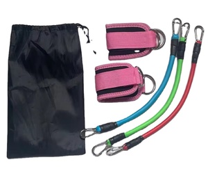 Sản phẩm hot 60 Lbs màu đen màu hồng mắt cá chân Resistance Bands cho làm việc ra kickbacks hip <span class=keywords><strong>gluteus</strong></span> đào tạo bài tập - Product Image 1