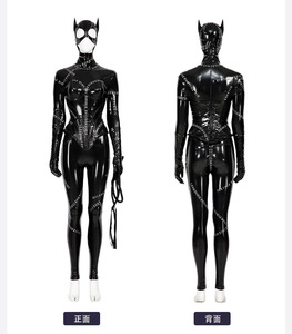 2026 Novedad: Catsuit de cuero sintético sexy talla grande, estilo <span class=keywords><strong>Catgirl</strong></span>, de PVC y látex, con abertura frontal en la entrepierna, mono exótico, disfraces fetichistas. - Product Image 6