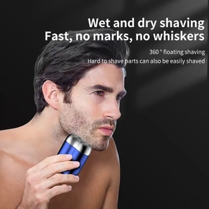 Mini Rotary Electric Shaver for Men Portable USB-Charged Waterproof IPX6 with Li-ion Battery Beard <b>Razor</b> for Face - Product Image 5