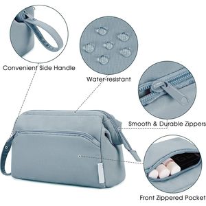 Custom Wide-open Makeup Bag Women <b>Make</b> up Bag Travel Cosmetic Bag Organizer Toiletry Bag for Cosmetics Toiletries Accessories - Product Image 4