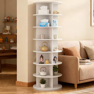 Scarpiera Girevole a Più Livelli, Espositore Rotante per Scarpe, Carosello Girevole a <span class=keywords><strong>360</strong></span>°, Organizzatore Verticale per Armadio - Product Image 1