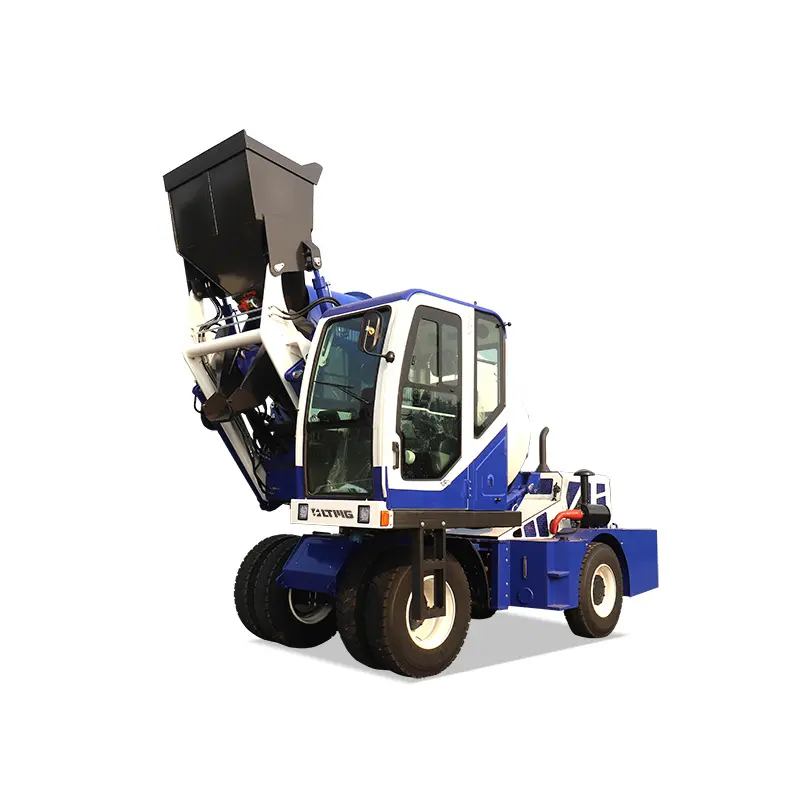 LTMG New Hot Selling 4 Cubic Meter Self-Loading Automatic with Pump Concrete Mixer Truck for Construction