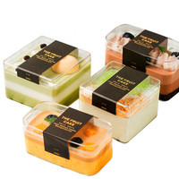 Emballage personnalisé en plastique transparent rigide pour mariage, fête, bonbons, biscuits, gâteaux, desserts, conteneur carré transparent avec couvercle