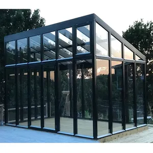 DTOP Aluminum Alloy Cheap Sunroom Kits Windows Sun Room With Shade Sunroom Glass For House