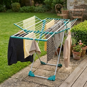 Support de séchage pour vêtements, 27M, espace de rangement pour linge, cintre multifonctionnel pour vêtements, cintre etendoir - Product Image 5