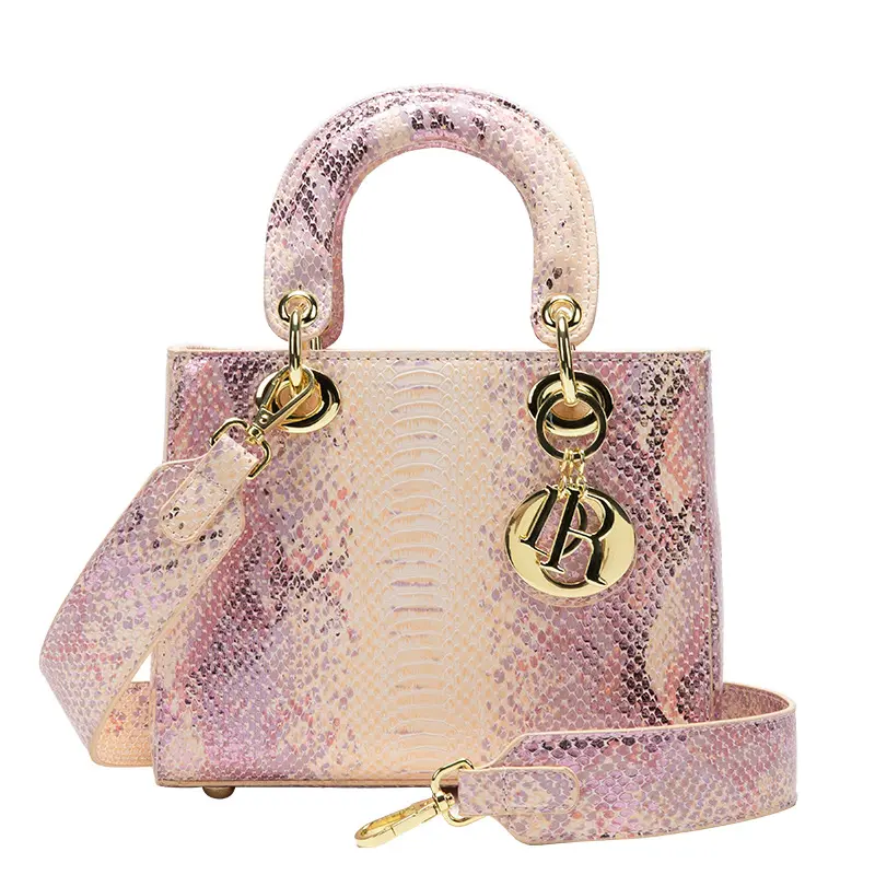 Schlussverkauf Mode Kunstleder Schlangenfarbe Damenhandtaschen Markendesign Luxus Einschulter-Damentaschen Hobo-Tote-Tasche