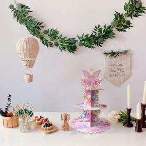 Support à <span class=keywords><strong>gâteau</strong></span> créatif à 3 niveaux, <span class=keywords><strong>licorne</strong></span>, sirène, flamant rose, pour les fêtes, fournitures pour fêtes d'anniversaire, <span class=keywords><strong>décoration</strong></span> de table de dessert jetable - Product Image 2