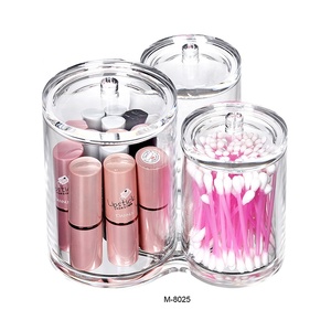 Wholesales Countertop Clear Acrylic Makeup Organizer <span class=keywords><strong>Plexiglass</strong></span> Cosmetic Desk Storage Box - Product Image 1