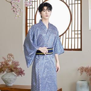 Collection Automne/Hiver 2025 – <span class=keywords><strong>Kimono</strong></span> Traditionnel <span class=keywords><strong>Japonais</strong></span> en <span class=keywords><strong>Soie</strong></span> pour <span class=keywords><strong>Homme</strong></span> – Tenue Formelle, Costume de Samouraï, Yukata, Robe de Chambre – Multicolore - Product Image 3
