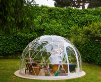 Grand auvent transparent personnalisable Igloo de jardin Dôme géodésique pour serre Stade gonflable Salle à manger en plein air tente igloos