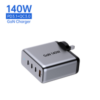 140W Uk Mobile Phone PD Chargeur Rapide Type c 100W Chargeur Uk EU AU US Plug Usb c Chargeur pour ordinateur portable pour macbook ipad iphone Caméra
