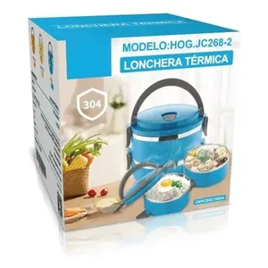 Lunch Box termico a doppio vano in acciaio inossidabile - Product Image 4