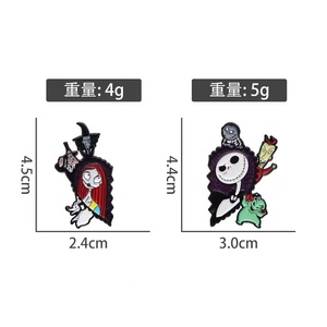 Pin Badge Logam Karakter Anime Grosir Berbagai Desain, Pin Enamel Lunak Harga Pabrik untuk Natal dan Hari Nasional - Product Image 6