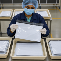 Sacs d'expédition en plastique étanches à bords renforcés robustes Conception anti-éclatement pour chaussures Chaussettes Sacs d'expédition en fourrure
