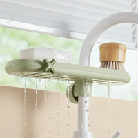 FF860 organisateur de cuisine en plastique évier porte-éponge avec crochet robinet porte-éponge porte-vaisselle brosse porte-savon