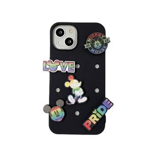 <span class=keywords><strong>Coque</strong></span> de téléphone <span class=keywords><strong>Mickey</strong></span> Mouse colorée en dessin animé à faire soi-même avec trou, adaptée aux coques de téléphone 14pro et 12, <span class=keywords><strong>11</strong></span> en trois dimensions - Product Image 5